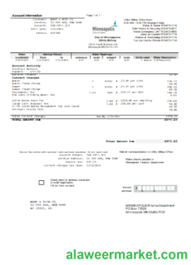 Minneapolis City of Lakes utility business bill,  SCR